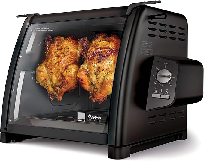 Ronco Modern Rotisserie Oven, Large Capacity (12lbs) Countertop Oven, Multi-Purpose Basket for Versatile Cooking, Easy-to-Use Controls