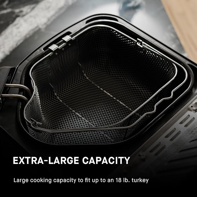 Masterbuilt® 3-in-1 10 Liter XL Electric Turkey Fryer plus Boiler and Steamer Combination with Drain Basket and Breakaway Safety Cord in Stainless Steel