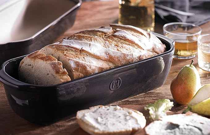 Emile Henry Italian Bread Loaf Baker | Charcoal