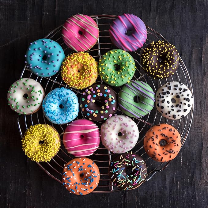 2pcs Mini Donut Pan Silicone Mold for Mini Donut, 18 Cavities Silicone Molds for Donut Home Reusable Donut Baking Pan Tray