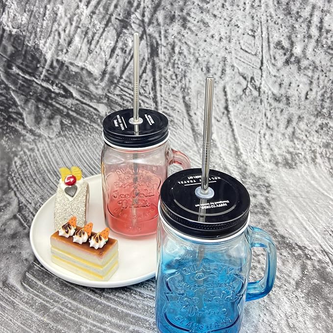Straight Metal Straws 200 Pack. 8.5" Reusable Stainless Steel Straws in Bulk Order for Drinks.NiceCaTeLe Drinking Straws for 30oz & 20oz Tumblers Yeti Water Bottle (8.5" - Silver, 200pcs - Straight)