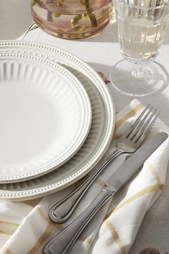 Lenox 895719 French Perle Groove All-Purpose Bowls, Set Of 4 White