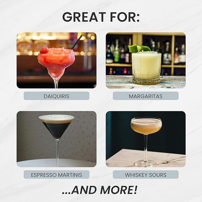 A Bar Above 4-Piece Cocktail Shaker Set, for Professional and Home Bar, Premium Bar Kit Gifts, Includes Strainer, Japanese Jigger, and Boston Shaker Set