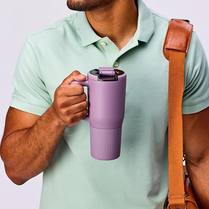 BrüMate Müv - 25oz 100% Leak Proof Insulated Coffee Mug with Handle & Lid - Stainless Steel Coffee Travel Mug - Double Walled Coffee Cup (Nightfall Blue)