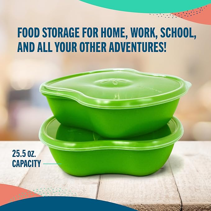 Preserve Food Storage Container, Set of 2, Aqua Blue
