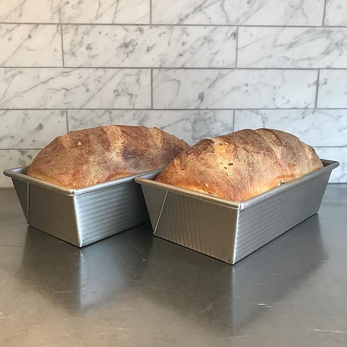 USA Pan Nonstick Standard Bread Loaf Pan, 1 Pound, Aluminized Steel