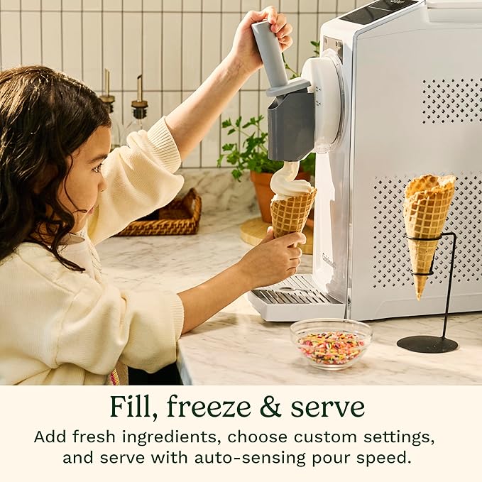 Cuisinart 6-in-1 Slushy & Soft-Serve Maker, Ice Cream Maker Machine Makes Soft-Serve Ice Cream, Slushies, Sorbet and More, Quick-Freeze Chill Technology Maintains Perfect Temperature, ICE-200