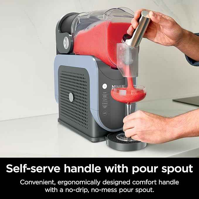 Ninja SLUSHi Professional Frozen Drink Maker with RapidChill Technology, 88 oz. Frozen Drink & Slushie Machine, 5 Preset Programs, Frozen Margaritas, Frappés, and More, Orange Mango, FS301OR