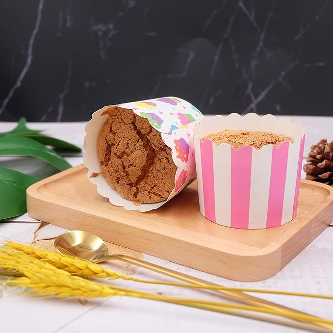 Large Paper Cake Baking Cup Cupcake Muffin Cases diameter 6cm,Set of 100
