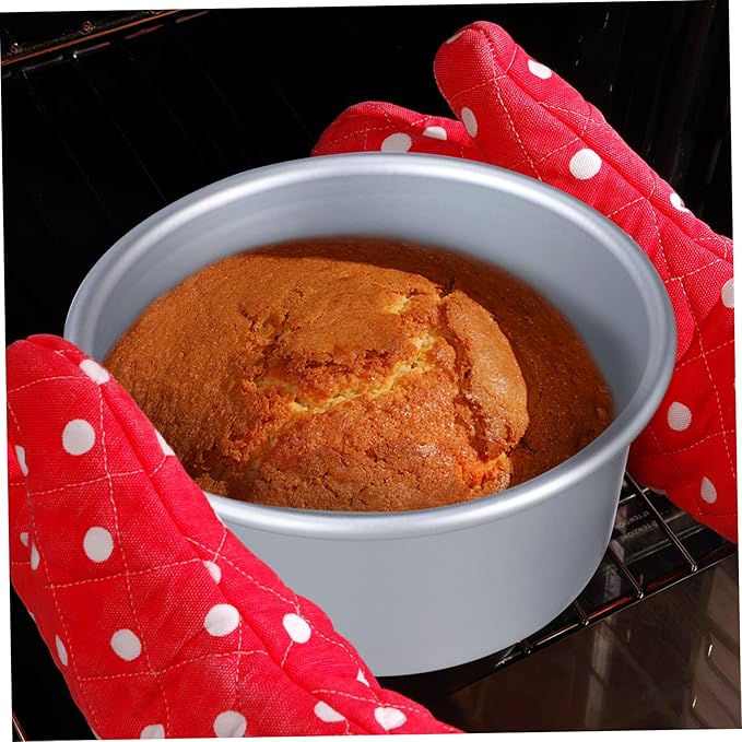SHOWERORO 1set Baking Set Round Cake Molds Parchment Liners Easy Demold Cake Tin Set Multi-functional for Cheesecakes Mousses