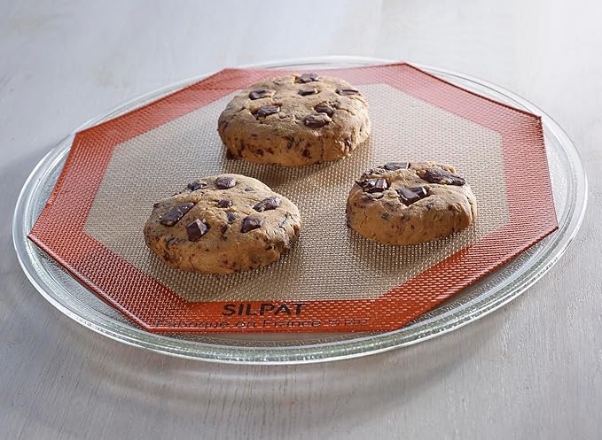 Silpat The Original Non-Stick Silicone Microwave Baking Mat, 10.25" Diameter Octagon