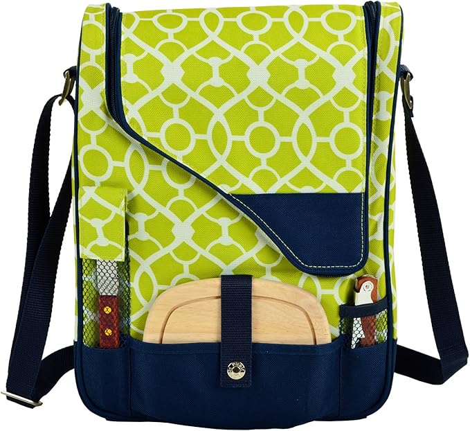 Picnic at Ascot Original Insulated Wine and Cheese Cooler Bag - Designed, Assembled & Quality Approved in the USA
