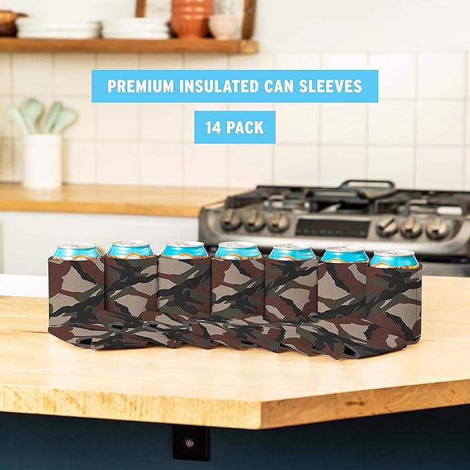 Current Co. Can Sleeves (Classic Camo) 14-Pack