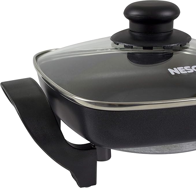 NESCO ES-08, Electric Skillet, Black, 8 inch, 800 watts