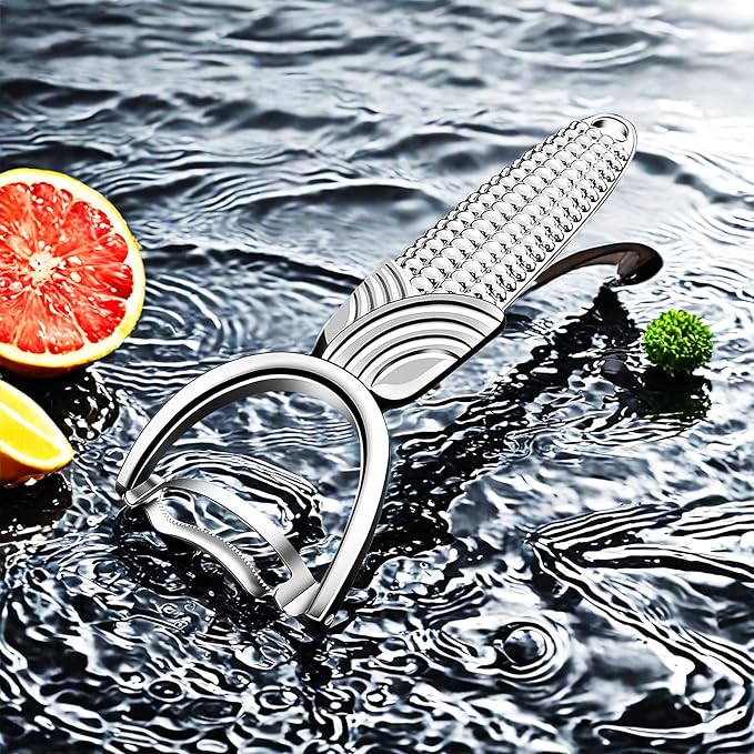 Maxjoy Corn Peeler & Cob Stripper Tool - Stainless Steel Kernel Remover for Corn on the Cob