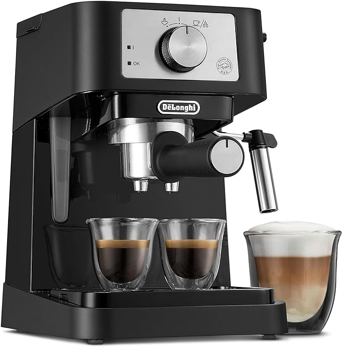 DeLonghi Stainless Steel Milk Frothing Pitcher for DeLonghi Stilosa Manual Espresso Machine