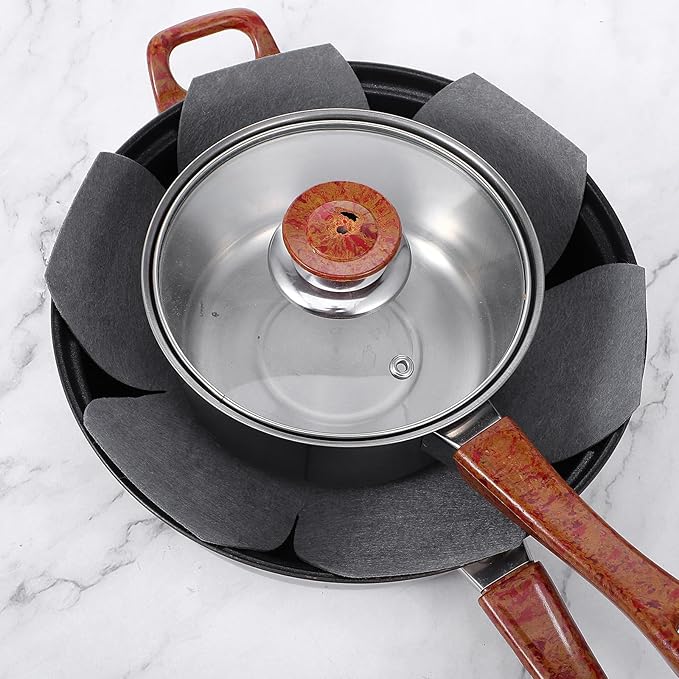 Felt Pot and Pan Protectors for Stacking, 12 Pieces in 3 Sizes, Extra Thick Divider Non-Slip Cookware Dividers Scratch-Resistant Pads for Nonstick Ceramic Glass Metal Pans