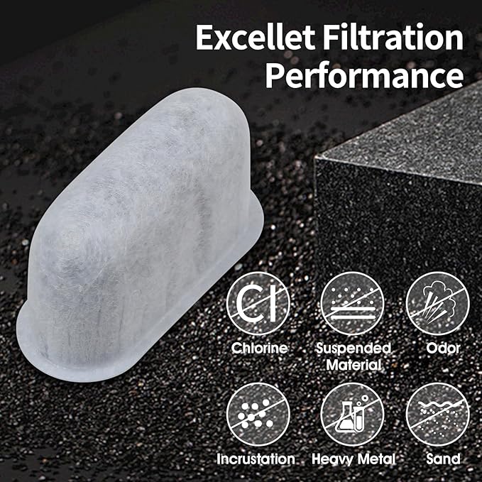 8Pcs Replacement Coffee Filters Compatible with Drew Barrymore Coffee Maker, Coffee Filters for Beautiful Coffee Maker Charcoal Water Filters