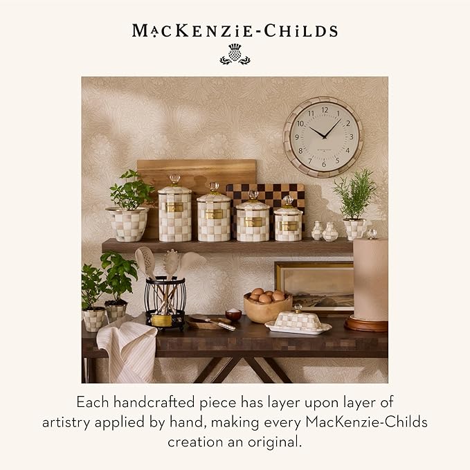MACKENZIE-CHILDS Mocha Check French Press