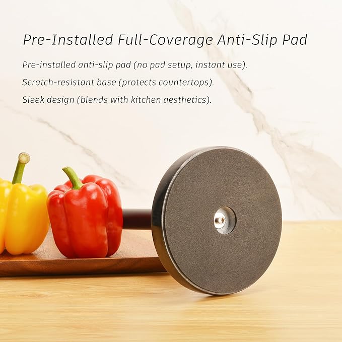 Paper Towel Holder Countertop, Heavy Weighted Black Marble Paper Towels Holder for Kitchen Counter, Modern Standing Papertowel Roll Holders(Matte Black Stainless Steel Bar, Black Natural Marble Base)