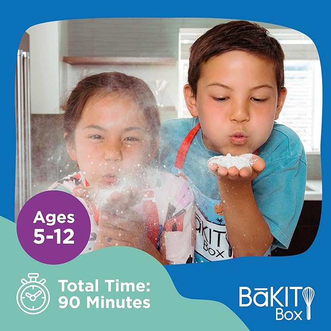 BāKIT Box Berry Blast-Off Tarts Baking Kit, STEM Rocket Activity + DIY Jam Pastries, Printed Recipe & Activity Guides, Great Gift for Boys & Girls