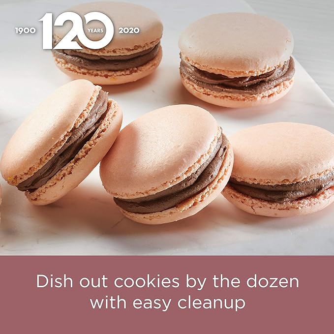 Farberware Nonstick Bakeware, Nonstick Cookie Sheet / Baking Sheet - 11 Inch x 17 Inch, Rose Gold Red