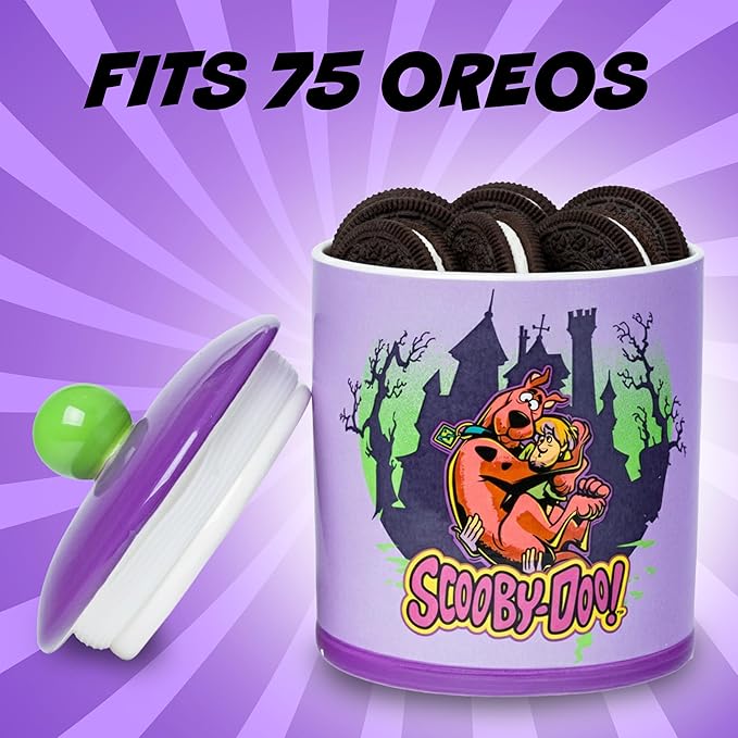 Silver Buffalo Scooby Doo Scooby Snacks Spooky Ceramic Cookie Snack Jar (Large)