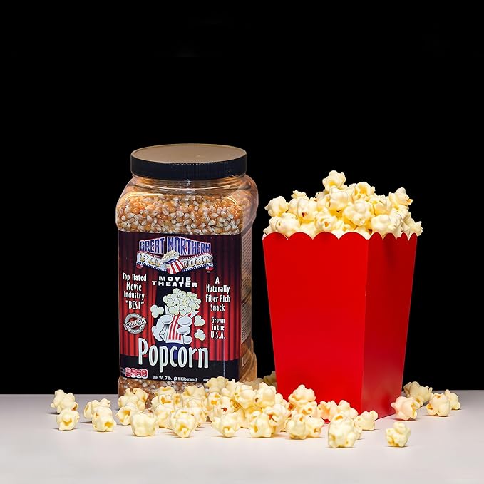 Yellow Popcorn Kernels Bulk Resealable 7lb Jug - Non-GMO Premium Gourmet Popcorn Kernels for Popping in Microwave, Stovetop, or Machine by Great Northern Popcorn