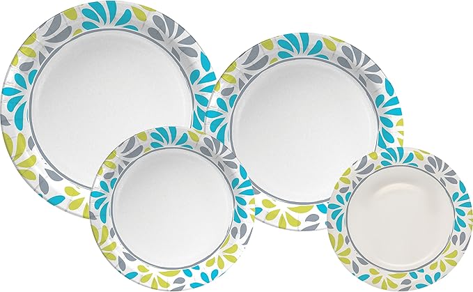 Genuine Joe Printed Paper Plates, 7" (Pack of 125)