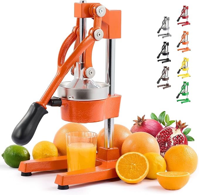 CO-Z Hand Press Juicer Machine, Manual Orange Juicer and Professional Citrus Juicer for Orange Juice Pom Lime Lemon Juice, Commercial Lemon Squeezer, Easy to Clean, Orange