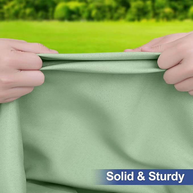 homing Rectangle Table Cloth Cover, Waterproof Polyester Elastic Fitted Tablecloth, Fits for 6 Foot Folding Tables, Washable Table Protector for Picnic, Camping, Outdoor (Green, 30" x 72")
