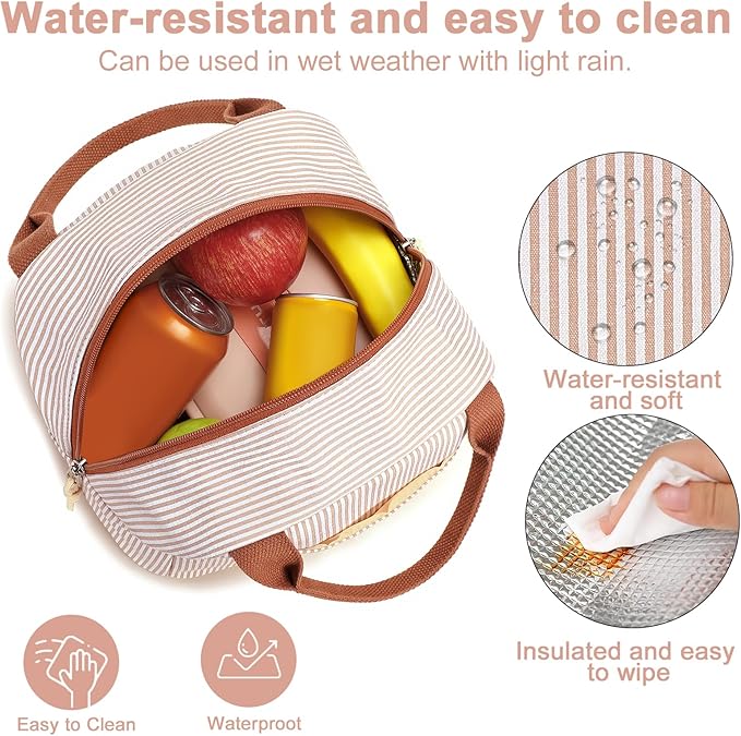 Bluboon Lunch Box for Women Cute Lunch Bag Reusable Insulated Lunch Bags Large Capacity Lunchbox Cooler for Work Picnic or Travel