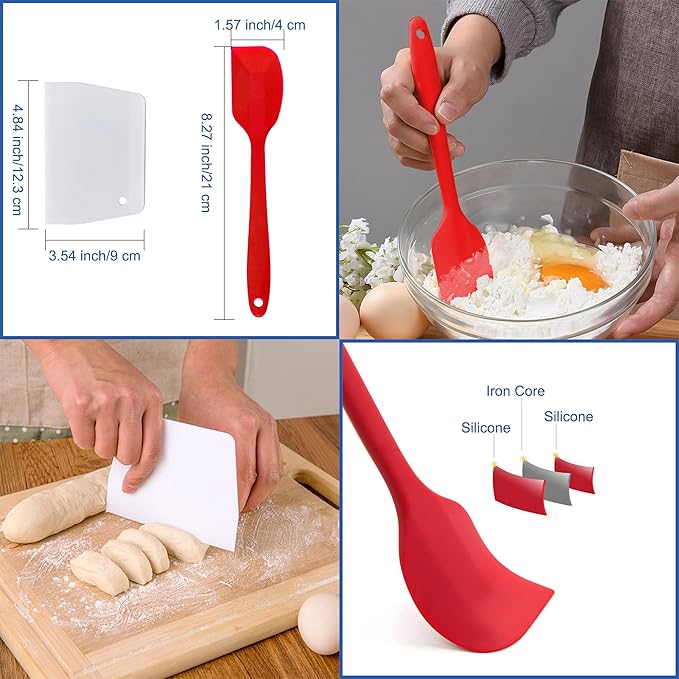 7Pcs Leaf Silicone Fondant Molds with Dough Scraper Silicone Spatula, 3D Coral Branch Leaf Chocolate Molds, DIY Baking, Sugar Craft, Wax, Gum Paste, Cupcakes, Clay