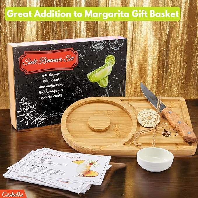 Margarita Salt Rimmer Set + Dual Taco Holder 4 Pack