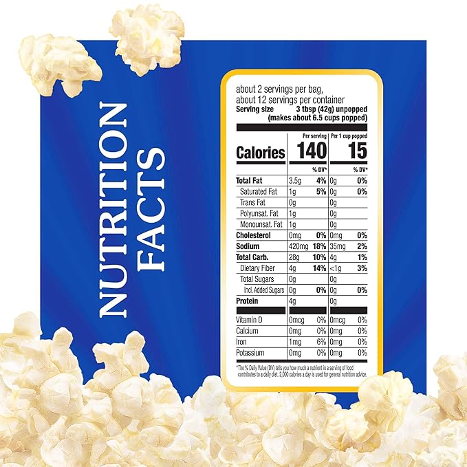 Act II Light Butter Microwave Popcorn, 2.75 oz., 6-Count Bags (Pack of 6)