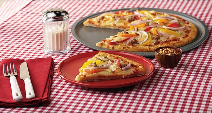 GoodCook Everyday Nonstick Steel Pizza Pan, 12", Gray (Pack of 2)