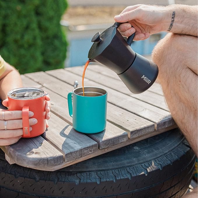 MiiR New Standard Moka Pot, 10oz - Durable Coffee Maker for Rich Espresso Strength Brew