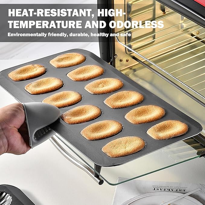 6pc Nonstick Madeleine Pan for Baking, 12-Cavity Shell Shape Cake and Cookie Mold Tray, Carbon Steel Cookie Molds, Send Goods from Local Warehouse (6 PC)