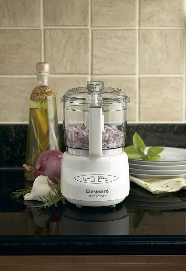 Cuisinart Mini-Prep Plus Food Processor,24-Ounce Mini Food Processor to Chop Herbs,Vegetables,and Hard Cheese,24-Ounce Work Bowl,Reversible Stainless Steel Blade,DLC-2A,White,(Pack of 6)