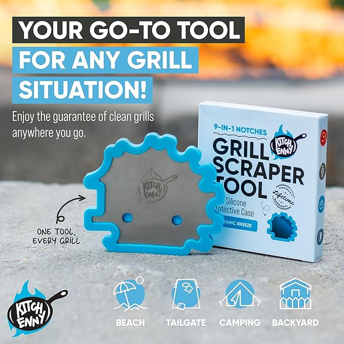 Bristle-Free Grill Scraper Gadget for Dads Who Like Grilling and Have Everything