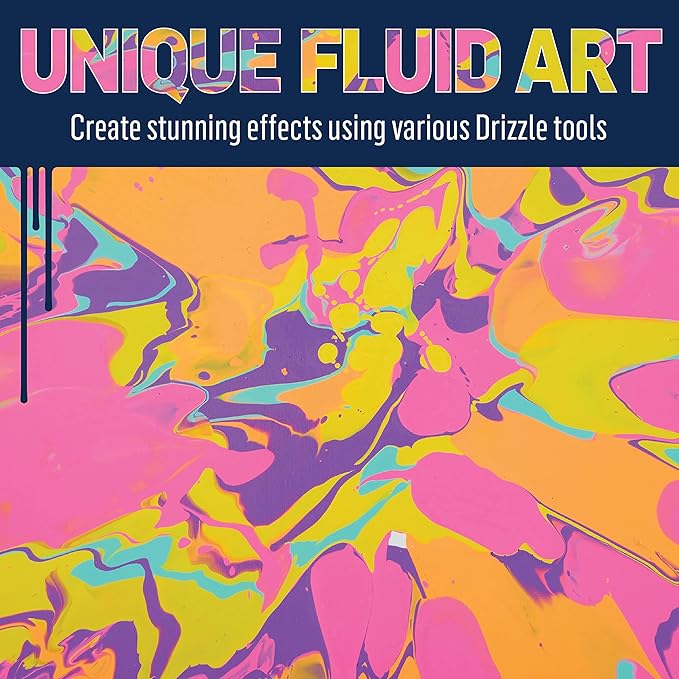 FolkArt Drizzle Pop-Up Splash Guard, Durable Tool for DIY Paint Pouring Arts and Crafts Projects, 50824