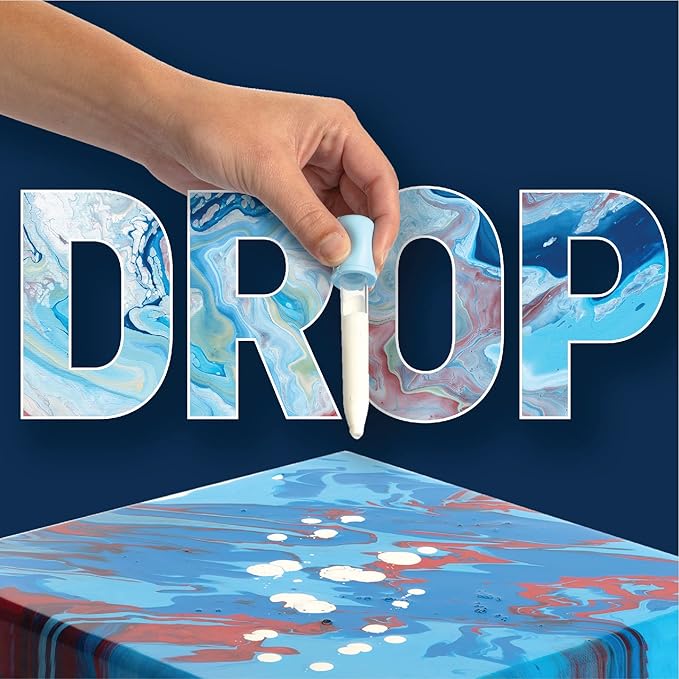 FolkArt Drizzle Tool Kit, 13 Piece Pouring Drop, Swipe, and Stir Tool Kit Perfect for Fluid Arts and Crafts Projects, 50429