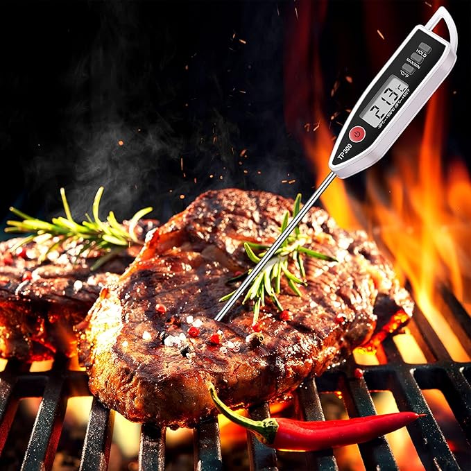 Digital Thermometer Food Meat Candy Water Immediate Read Thermometer for Kitchen Cooking(6 Pcs)