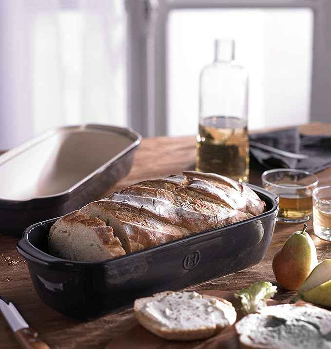 Emile Henry Italian Bread Loaf Baker | Charcoal