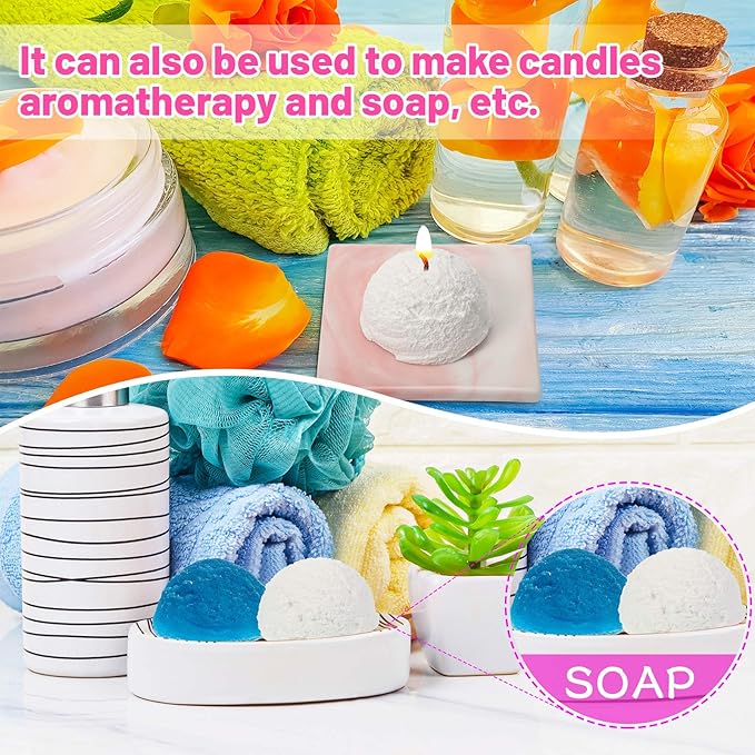Patelai 3D Ice Cream Ball Shape Silicone Molds Cookie Pastry Mould Candle Soap Clay Mold for Wedding Cake Chocolate Dessert Pudding Mousse DIY Kitchen Baking(3 Pieces)