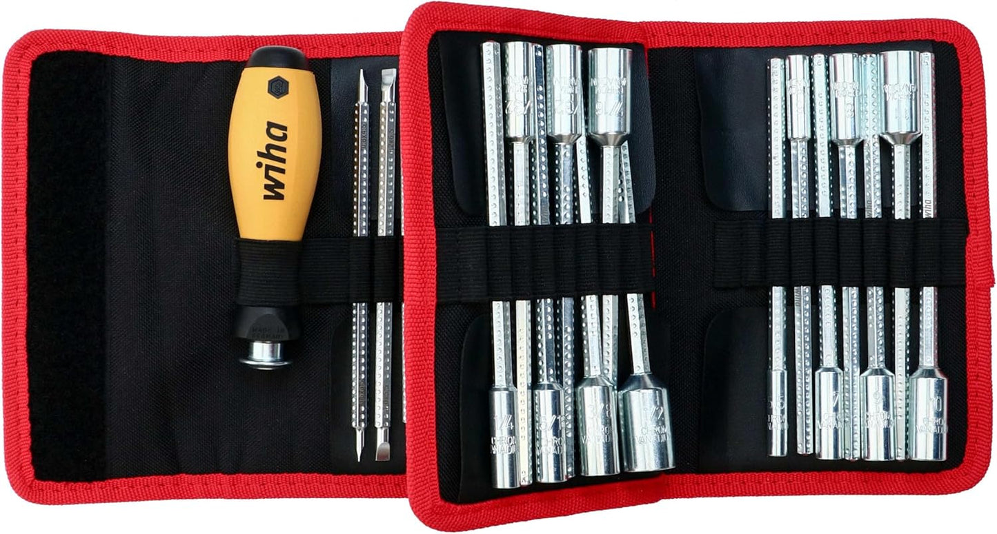 Wiha 28187 32 Piece ESD Safe Drive-Loc VI Wallet Set