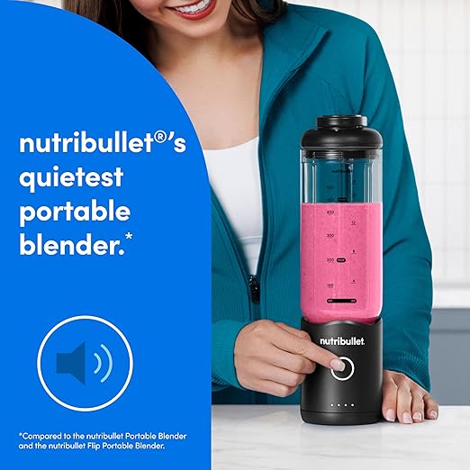 nutribullet Flex portable blender 22oz 2Pack NBPB30200AKAW, Black & White