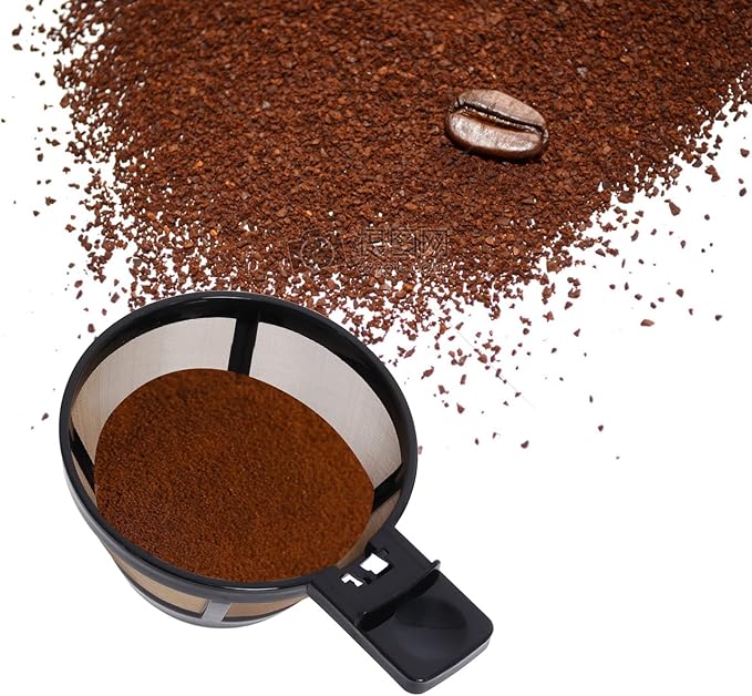 Reusable Single Serve Brew Coffee Basket Scoop,Gold Coffee Filters Replacement Compatible with Hamilton Beach 2-Way Coffee Makers 49980A, 49980Z, 47650, 49933 Accessories,Pack of 2