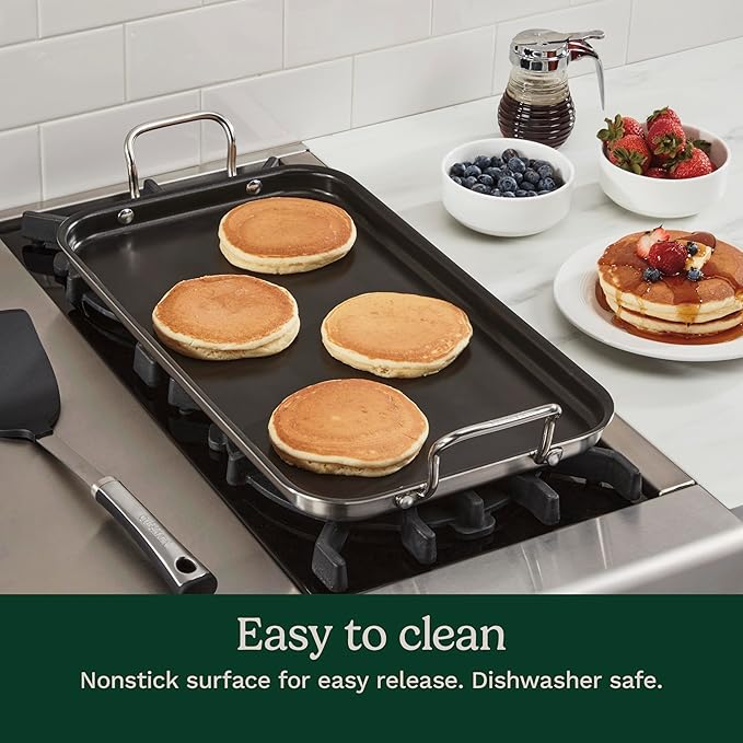 Cuisinart Griddle Skillet, Nonstick Double Burner, 10x18-Inch, MCP45-25NSP1