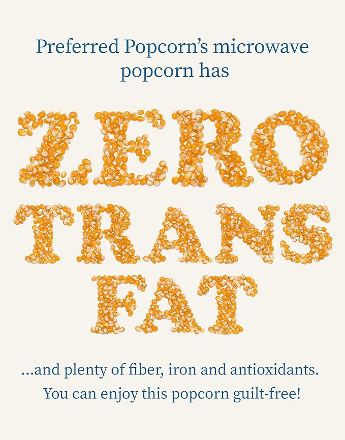 Preferred Popcorn Jalapeno Microwave Popcorn, 36 Pack, Non-GMO 100% Whole Grain Gluten Free